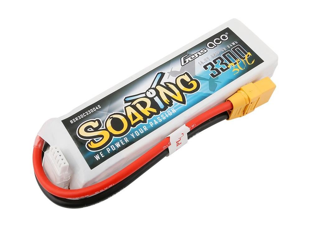 Gens Ace Li-Po 4S 14.8V 3300mAh 30C Soaring with XT90