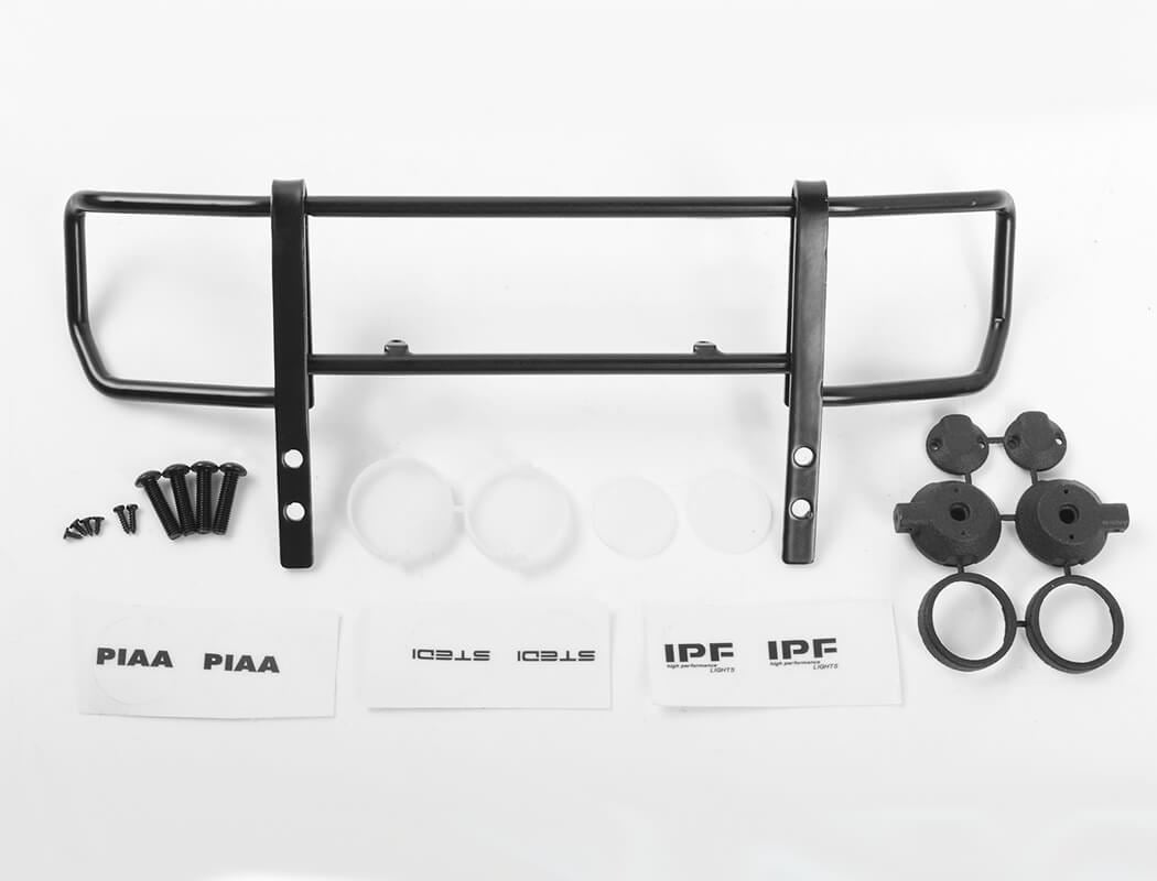 RC4WD COMMAND FRONT BUMPER W/WHITE LIGHTS FOR TRAXXAS MERCEDES-BENZ G63 AMG 6X6