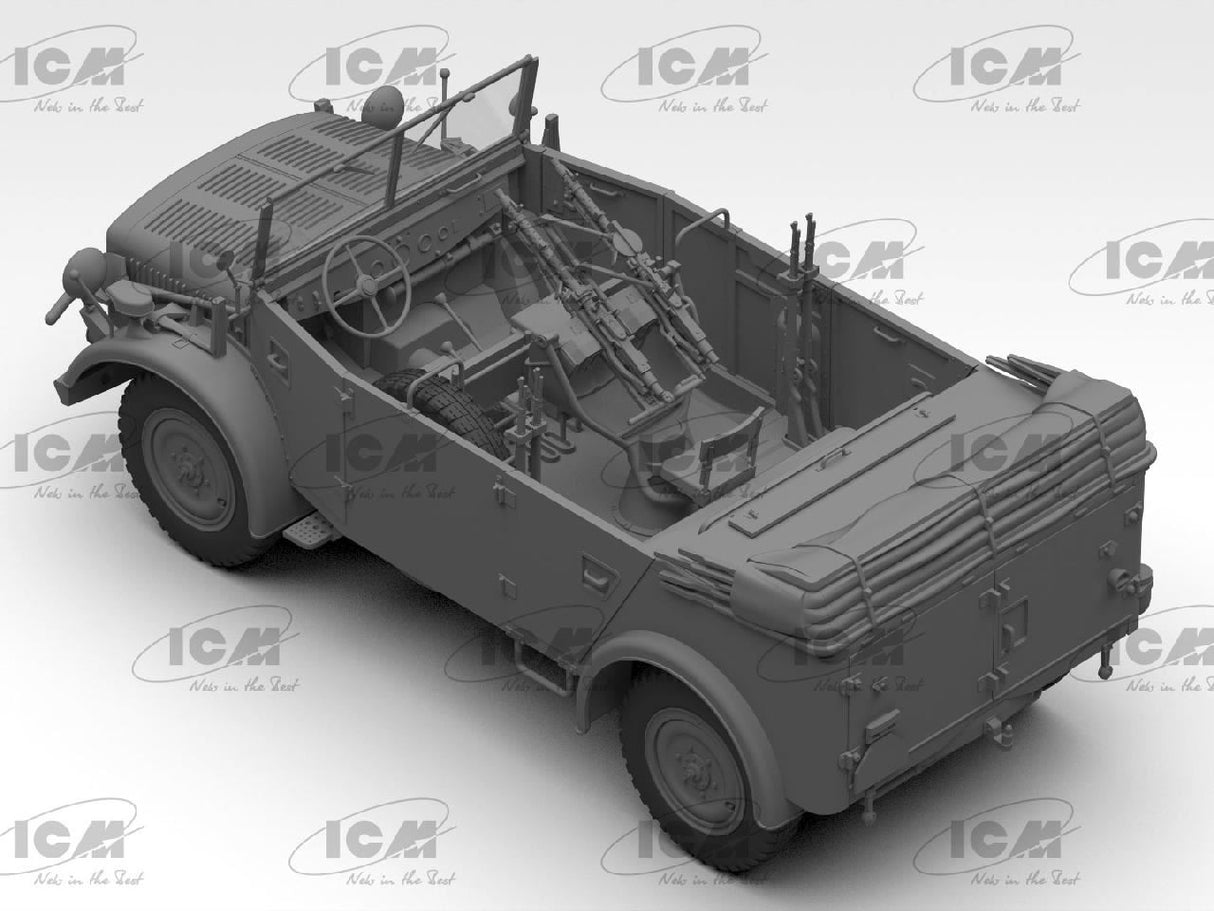Icm S.E.Pkw Kfz.70 With Zwillingssockel 36, Wwii German Military Vehicle