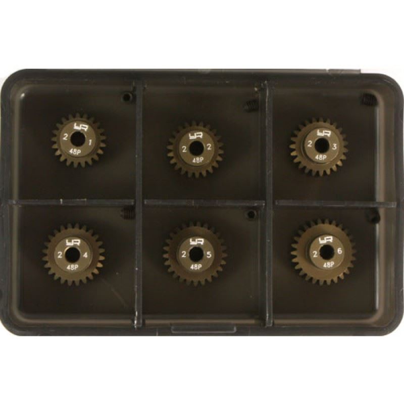 Yeah Racing Pinion Gear Super Hard Combo set (48P 21T-26T 6pcs)