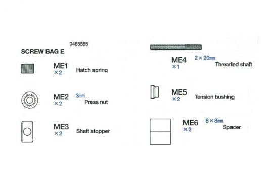 Tamiya Screw Bag E For 56009