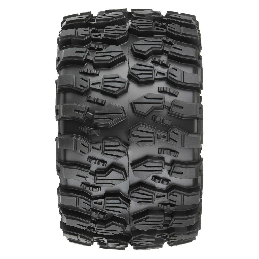 Proline 1/10 Hyrax Front/Rear 2.8In Mt Tires Mounted 12mm Blk Raid (2