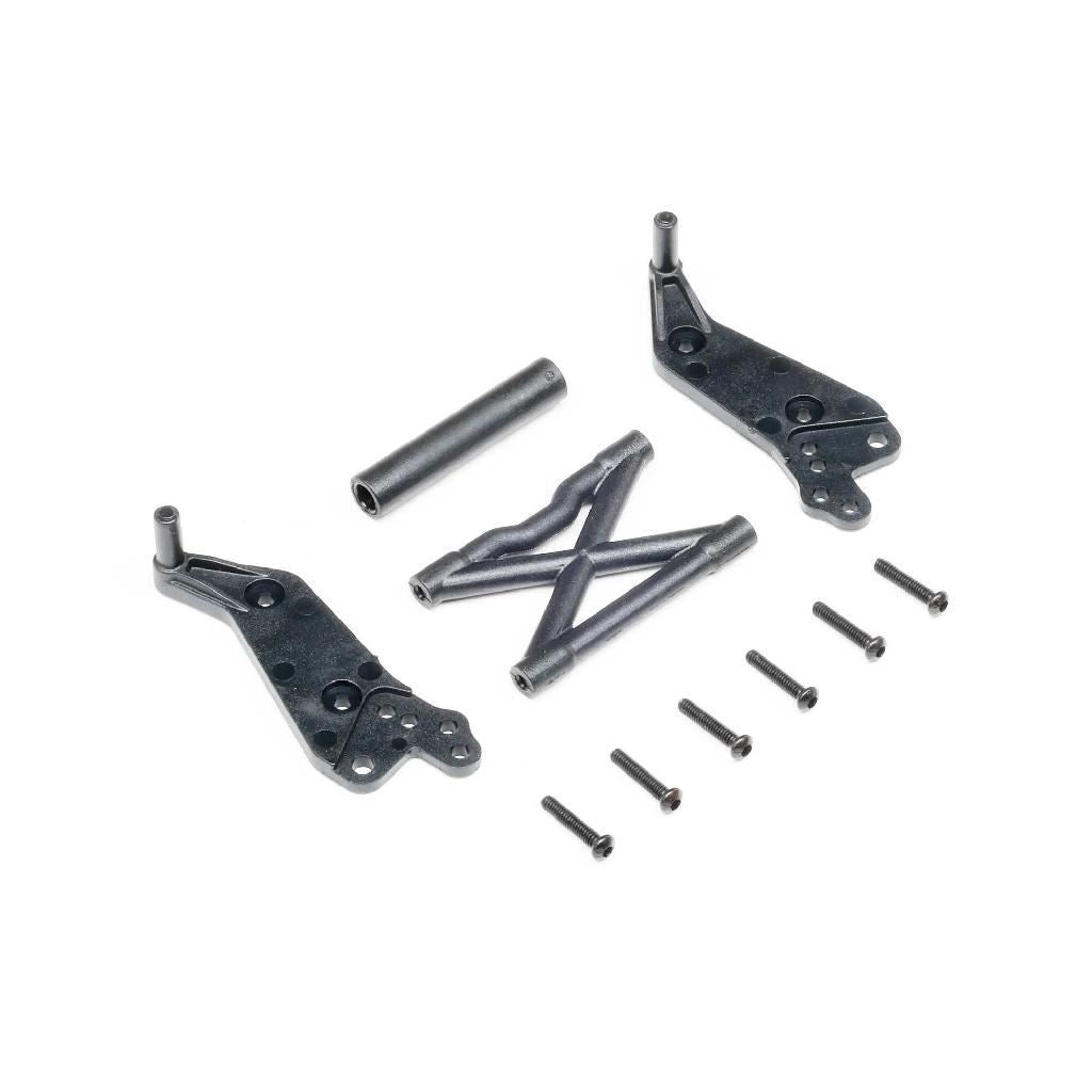 Losi Wheelie Bar Set, Black: Mini Lmt