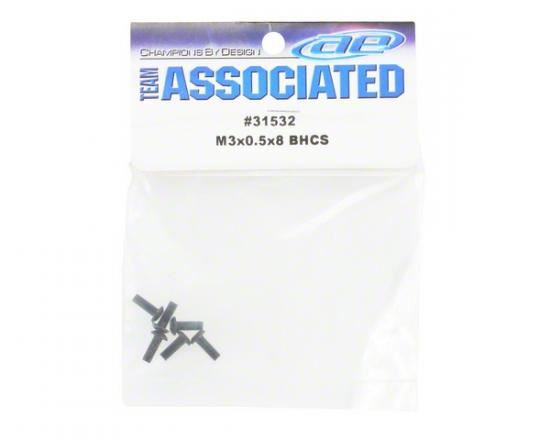 Team Associated M3 X 0.5 X 8 Bhcs (10)