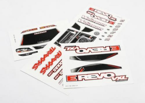 Traxxas Decal Sheets, 1/16 E-Revo Vxl