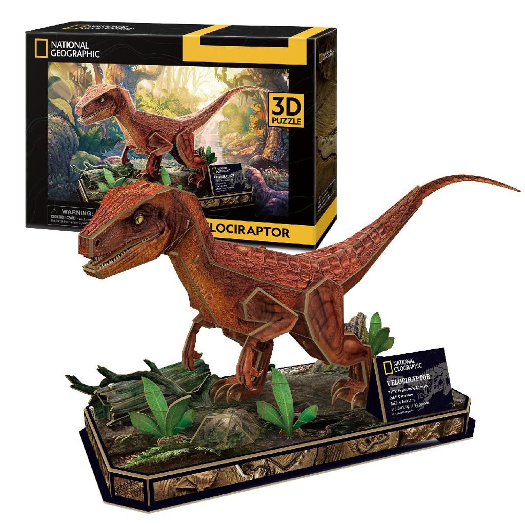 Cubicfun Velociraptor (63 Pieces)