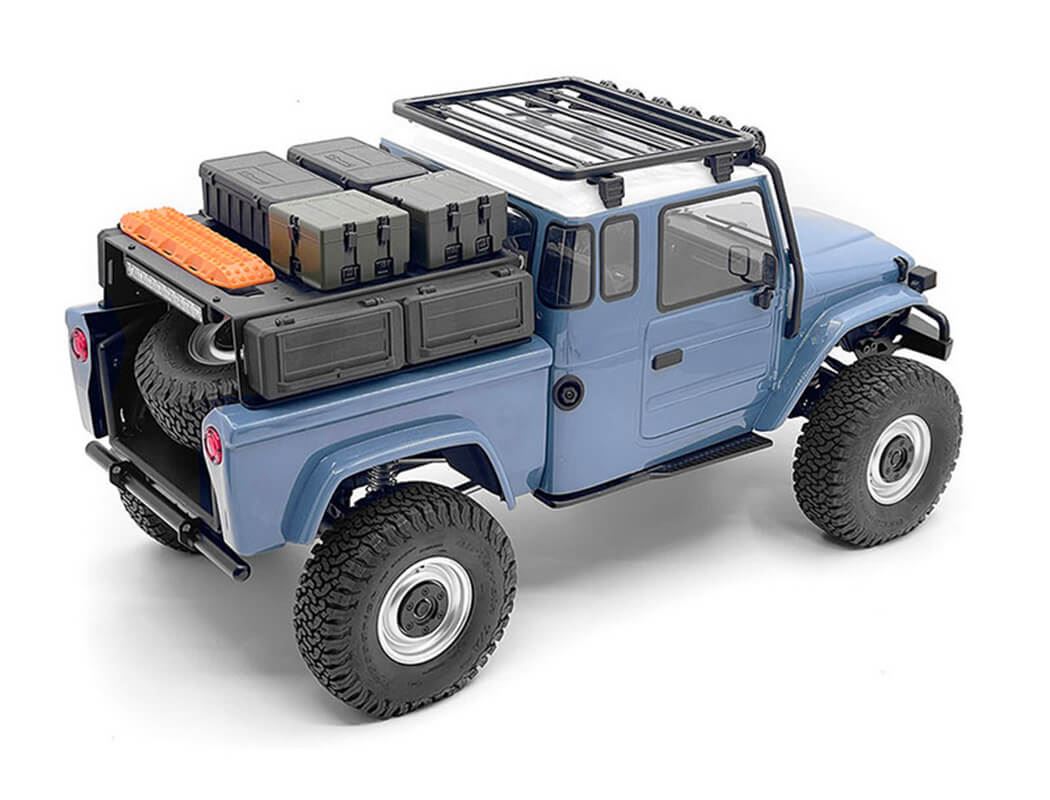 RC4WD REAR BED RACK & TOOL BOX W/ LIGHT BAR FOR VANQUISH VS4