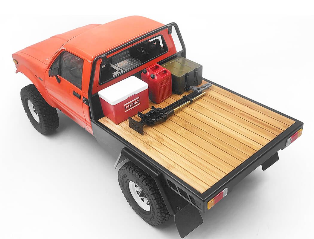 RC4WD WOOD FLATBED W/ MUDFLAPS FOR TF2 MOJAVE BODY