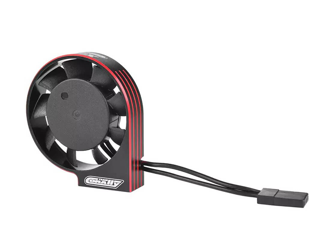 CORALLY ESC ULTRA HIGH SPEED FAN XF-40 BEC CONN. 40MM BK/RE