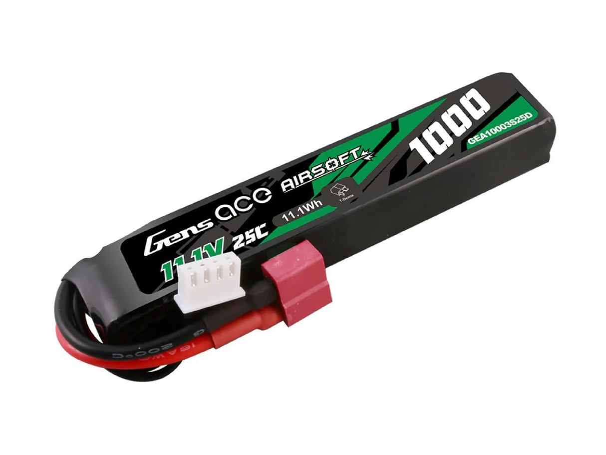 Gens Ace Ga Airsoft 3S 1000Mah 25C With Deans (Fit Most Aeg)