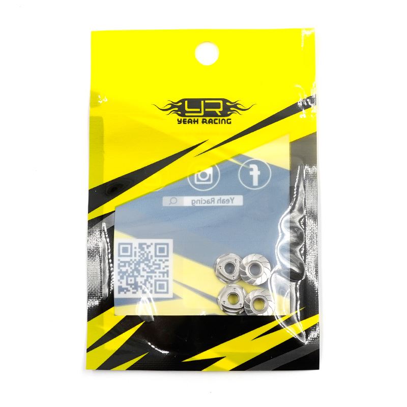 Yeah Racing 64 Titanium Wheel Lock Nut 4mm 4pcs Type B