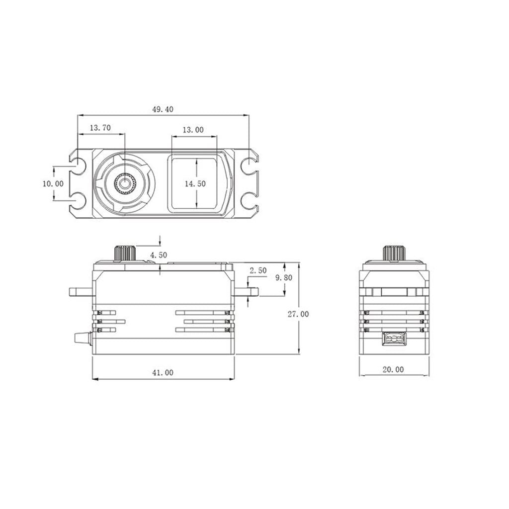 Srt Ch712S 1/10 Scale On-Road Hv Servo