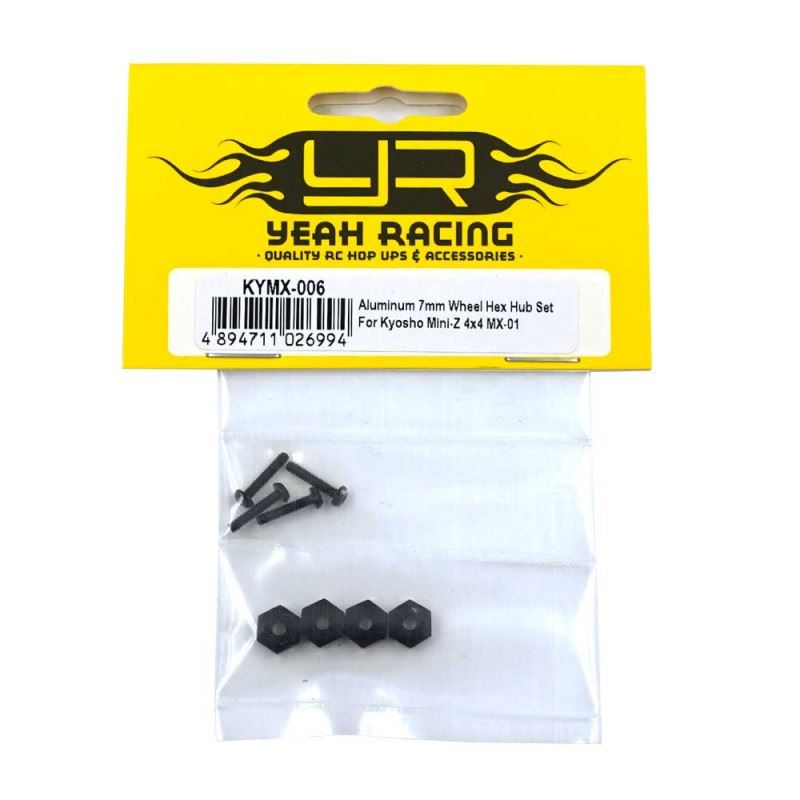 Yeah Racing Aluminum 7mm Wheel Hex Hub Set For Kyosho Mini-Z 4x4 MX-01