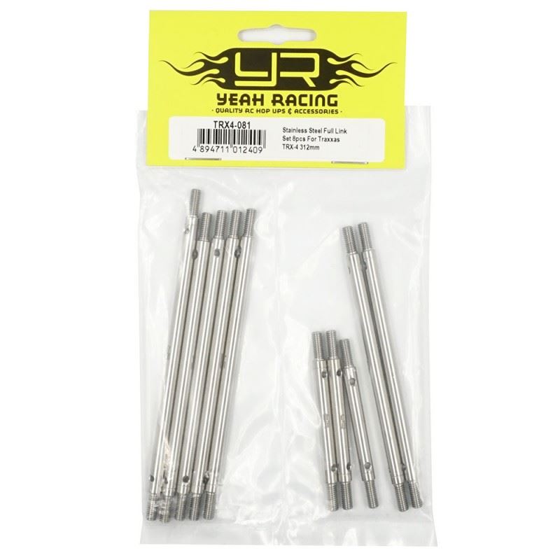 Yeah Racing Stainless Steel Full Link Set 10pcs For Traxxas TRX-4 312mm