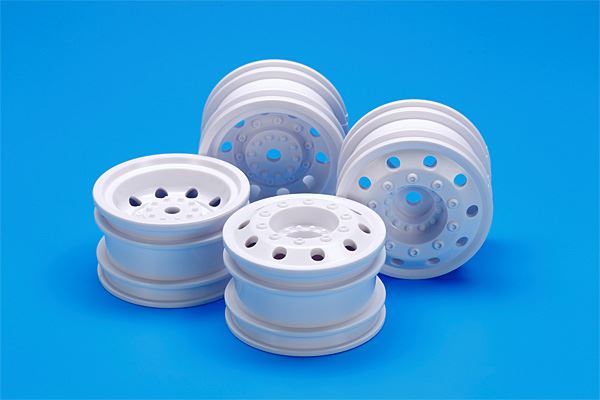 Tamiya On Road Racing Truck Wheels F/R Whtie