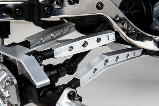 GMADE GS01 MACHINED M3 78MM BENT LOWER LINK (SILVER) PR