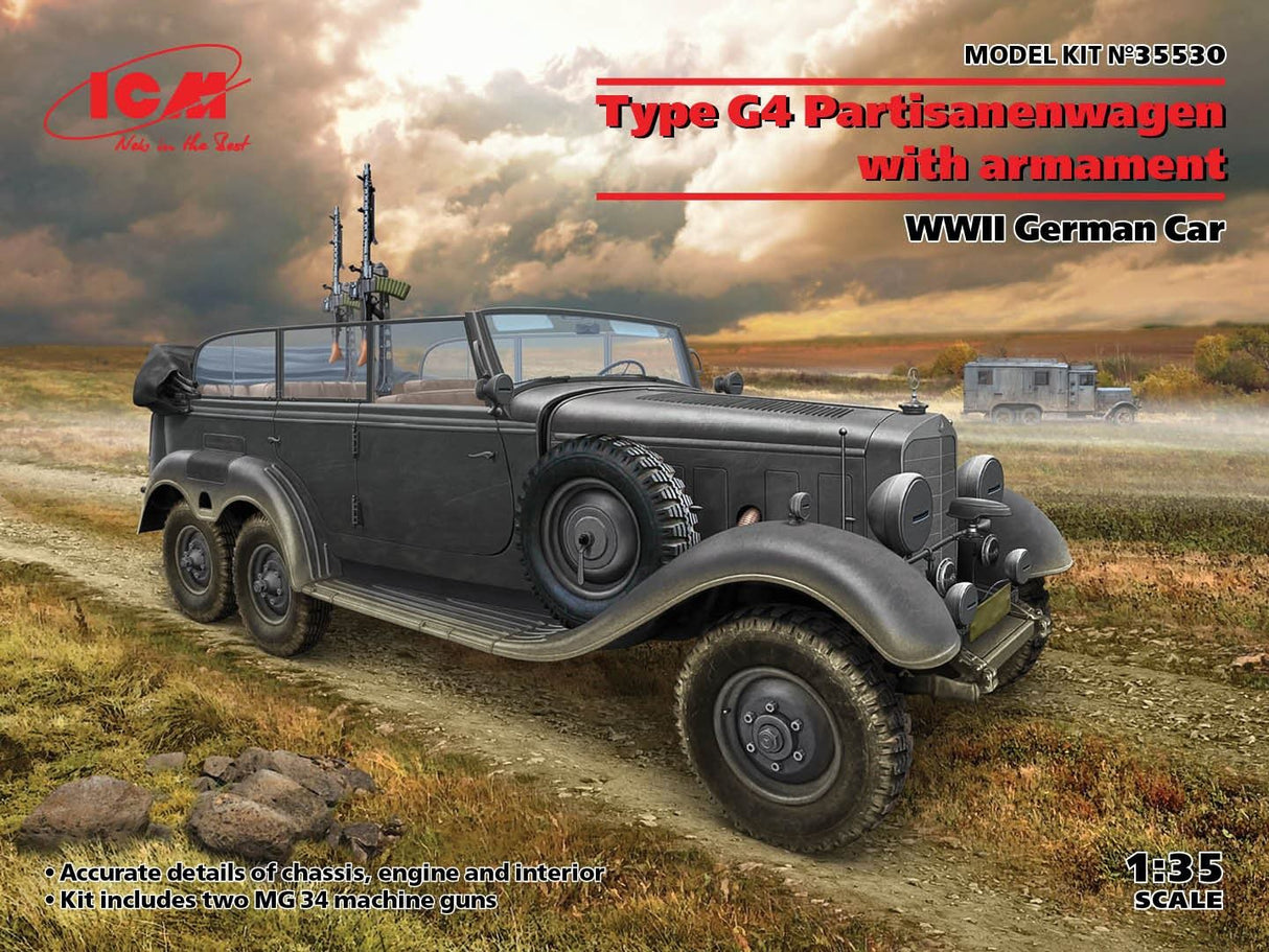 Icm G4 With Armament, Wwii German Car