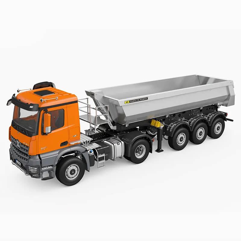 Huina Kabolite 1/14Th 3 Axle 4X4 Trailer & Truck Rtr Orange