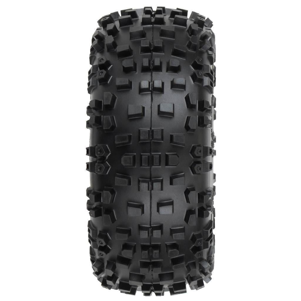 Proline 1/10 Badlands Front/Rear 2.8In Mt Tires Mounted 12mm Blk Raid
