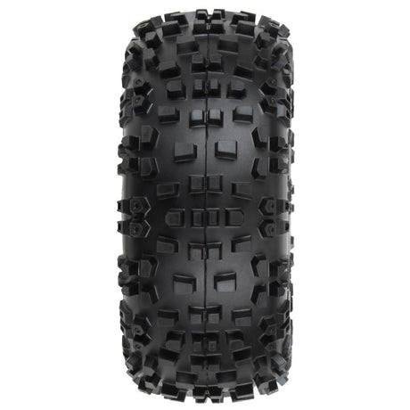 Proline 1/10 Badlands Front/Rear 2.8In Mt Tires Mounted 12mm Blk Raid