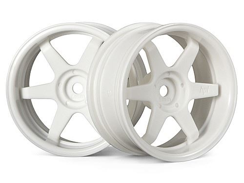HPI Te37 Wheel 26mm White (6mm Offset)