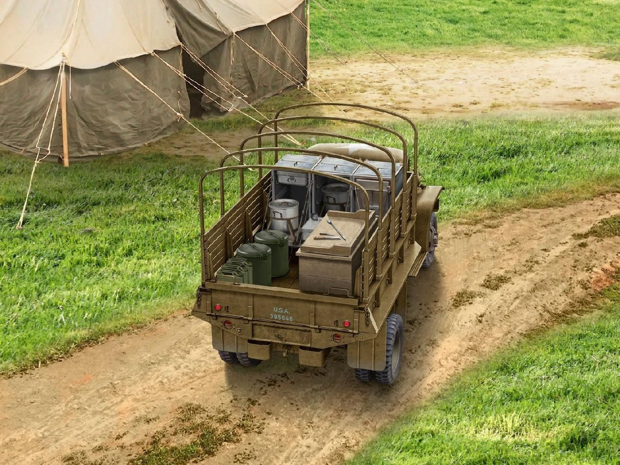 Icm Wwii U.S. Army Kitchen Truck With Accessories