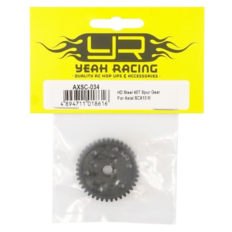 Yeah Racing HD Steel 40T Spur Gear For Axial SCX10 III