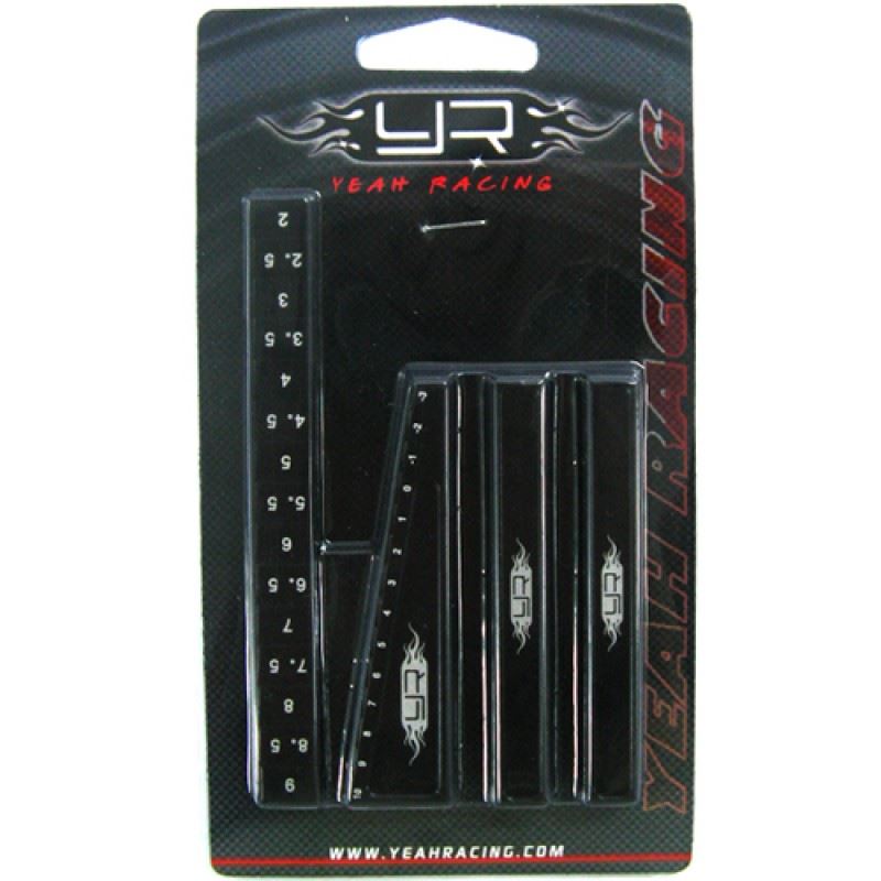 Yeah Racing Chassis Setting Kit (BK) for 1:10 & 1:8 On Road