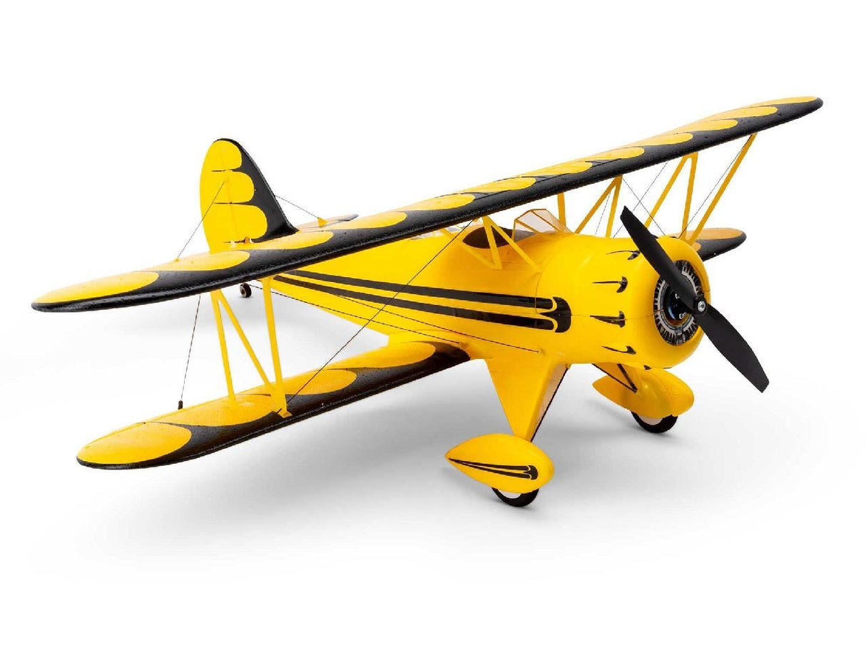 E Flite UMX WACO BNF Basic with AS3X and SAFE Select, Yellow