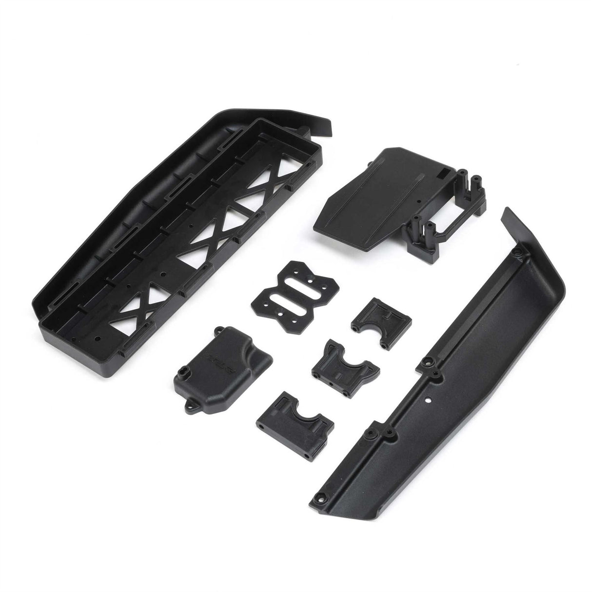 TLR Battery Tray, Center Diff & Servo Mount: 8XE 2.0