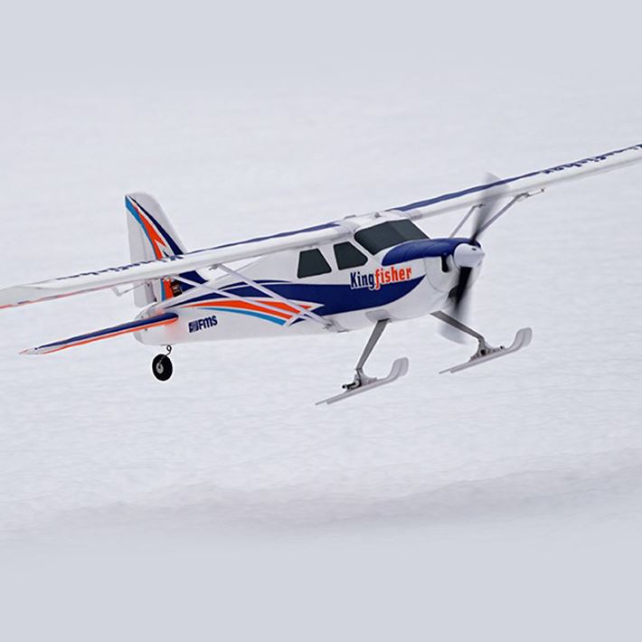Fms 1400Mm Kingfisher Pnp With Wheels,Floats,Skis And Flaps