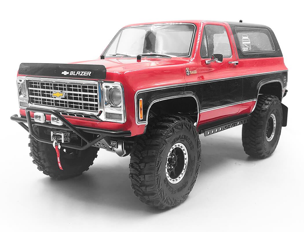 RC4WD BUCKS FRONT BUMPER W/IPF LIGHTS FOR TRAXXAS TRX-4 CHEVY K5 BLAZER (BLACK)