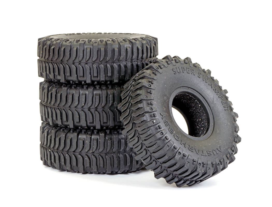 Fastrax Trx-4M Super Swamper Tyre & Foam Set (4Pc) 60X21Mm