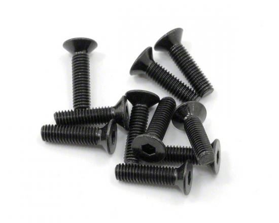 AXIAL Hex Socket Flat Head M3x12mm Black (10)