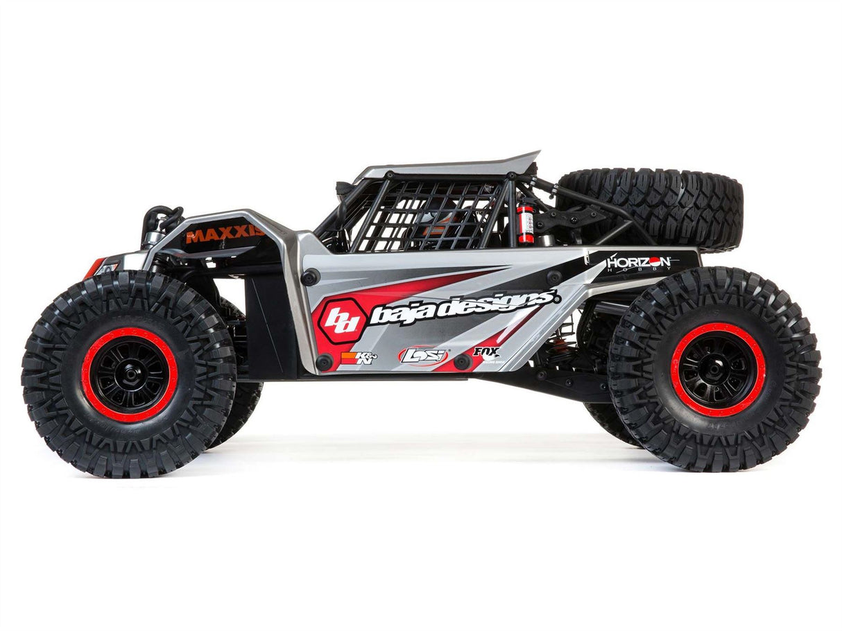 Losi Super Rock Rey: 1/6 4WD Elec Rock Racer, RTR Gray