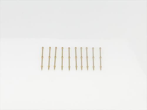 RACTIVE 2 Hole Stanchion, Brass 25mm (Pk10)