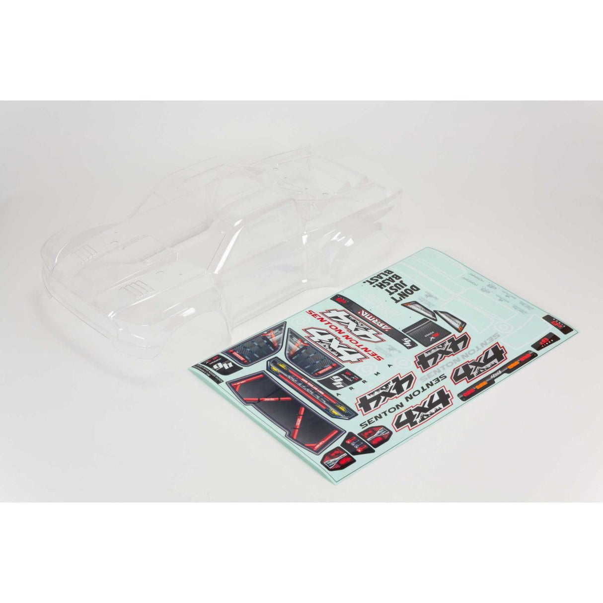 Arrma Senton 4X4 Clear Body w/Decals And Window Masks