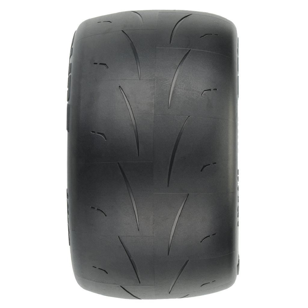 Proline 1/10 Prime Front/Rear 2.8In Street Mt Tires Mounted 12mm Blk