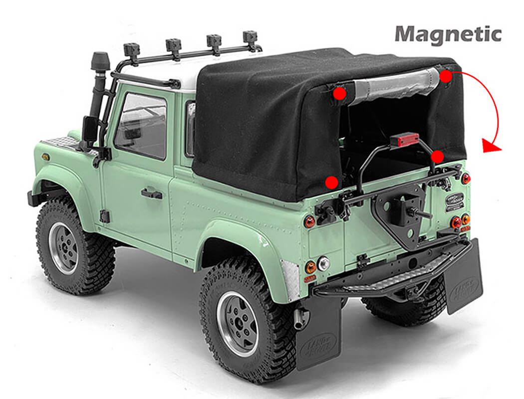 Rc4Wd Steel Tube Bed Cage Soft Top Gelande Ii / D90 Pick Up