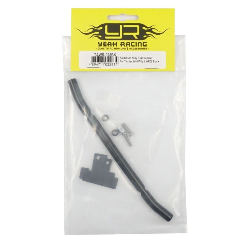 Yeah Racing Aluminum Alloy Rear Bumper For Tamiya Wild Willy 2 WR02 Black
