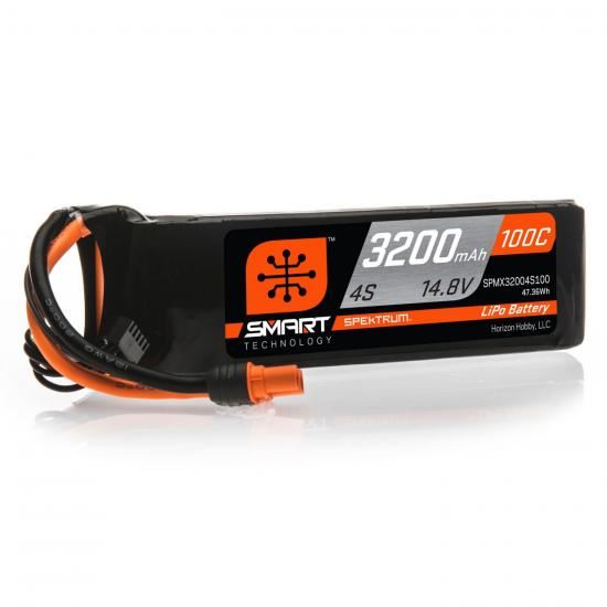 Spektrum 3200mAh 4S 14.8V 100C Smart LiPo Battery IC3