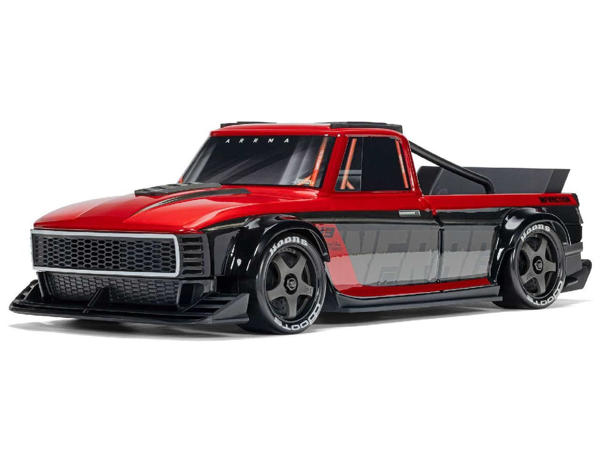 Arrma 1/12 Infraction Grom 3S Blx 4X4 Rtr W. Batt/Charg, Red/Black