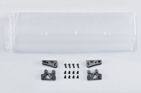 KILLERBODY CLEAR LEXAN REAR WING & MOUNTS FOR 1/7
