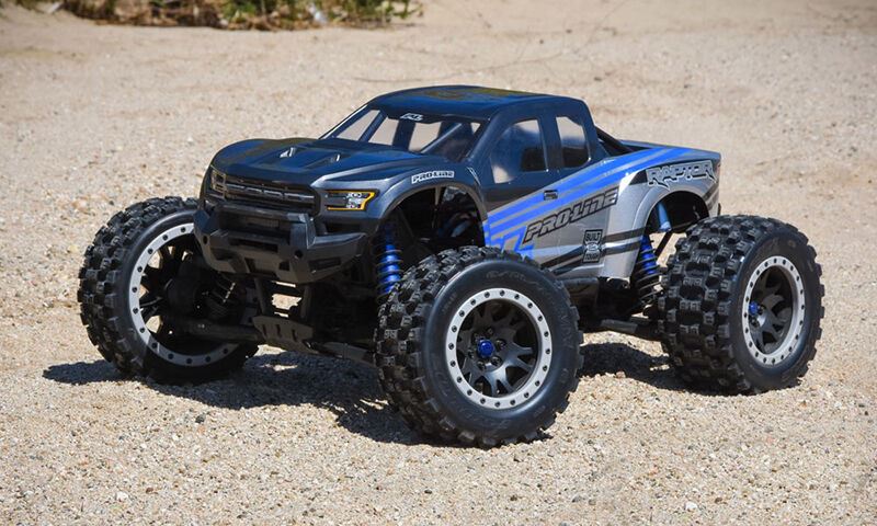 Proline-Line 1/5 Badlands Mx43 Pro-Loc F/R X-Maxx Mtd 24mm Blk/Gry Impuls