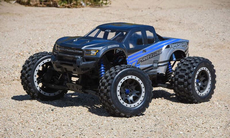 Proline-Line 1/5 Badlands Mx43 Pro-Loc F/R X-Maxx Mtd 24mm Blk/Gry Impuls