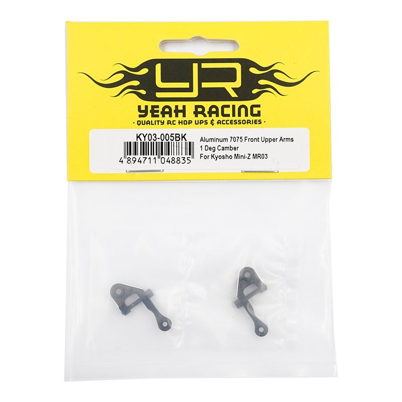 Yeah Racing Aluminum 7075 Front Upper Arms 1 Deg Camber For Kyosho Mini-Z MR03