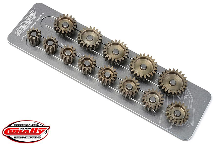 Corally Pinion Caddy M1.0 13 Pinions 5mm