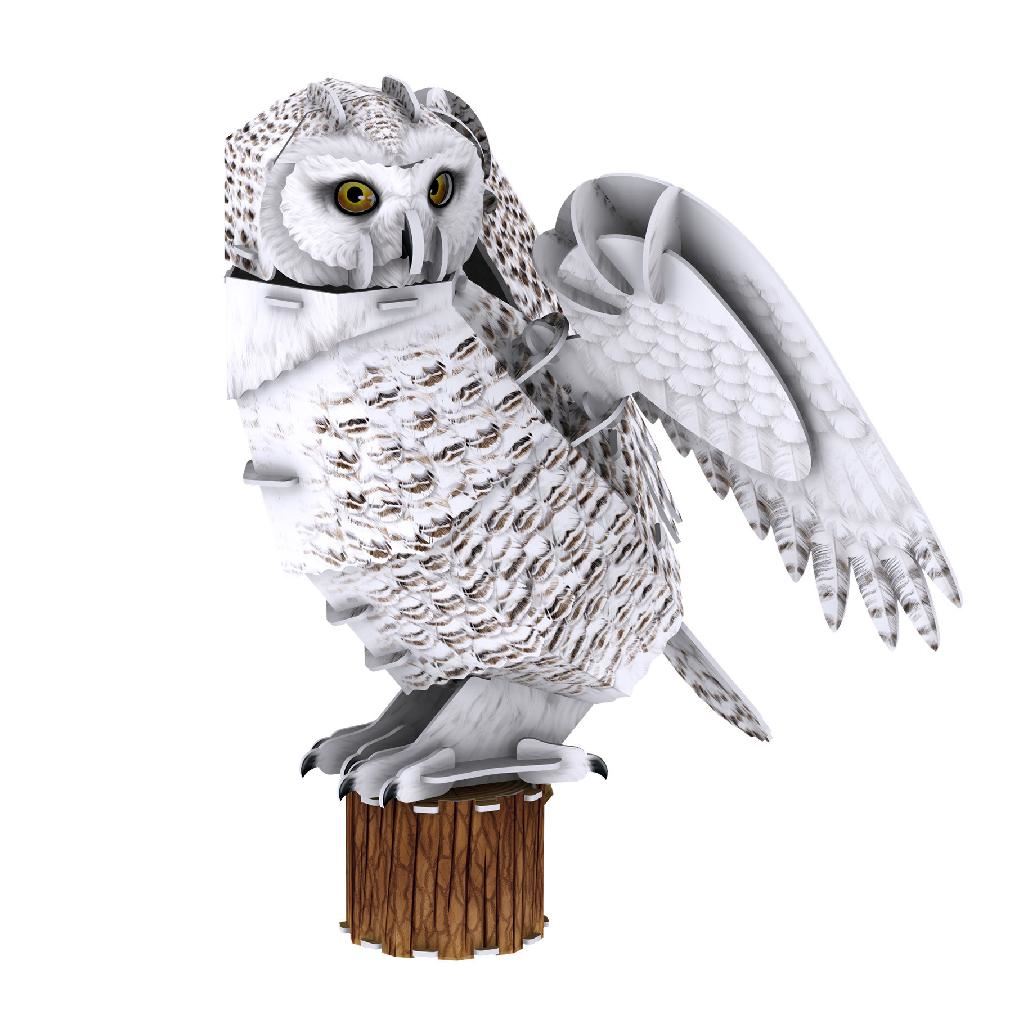 Cubicfun Snowy Owl (62 Pieces)