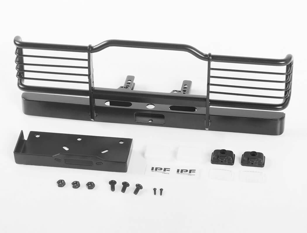 RC4WD CAMEL BUMPER W/ WINCH MOUNT & IPF LIGHTS FOR TRAXXAS TRX-4 LAND ROVER DEFENDER