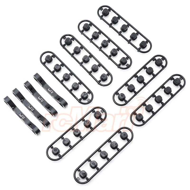 Yeah Racing Aluminum Adjustable Lower Suspension Mount Set for Yokomo Yokomo YD2 YD2S YD2TC Black